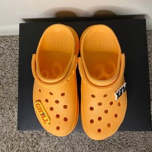 Classic Platform Croc in Orange